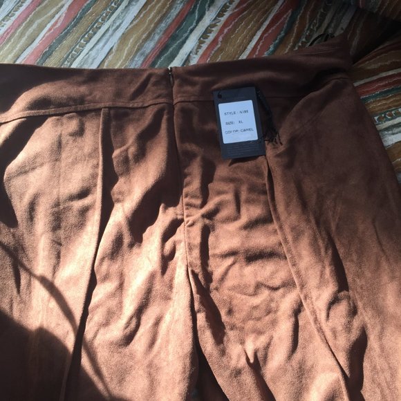 slim-line suede finish pants - Picture 5 of 5